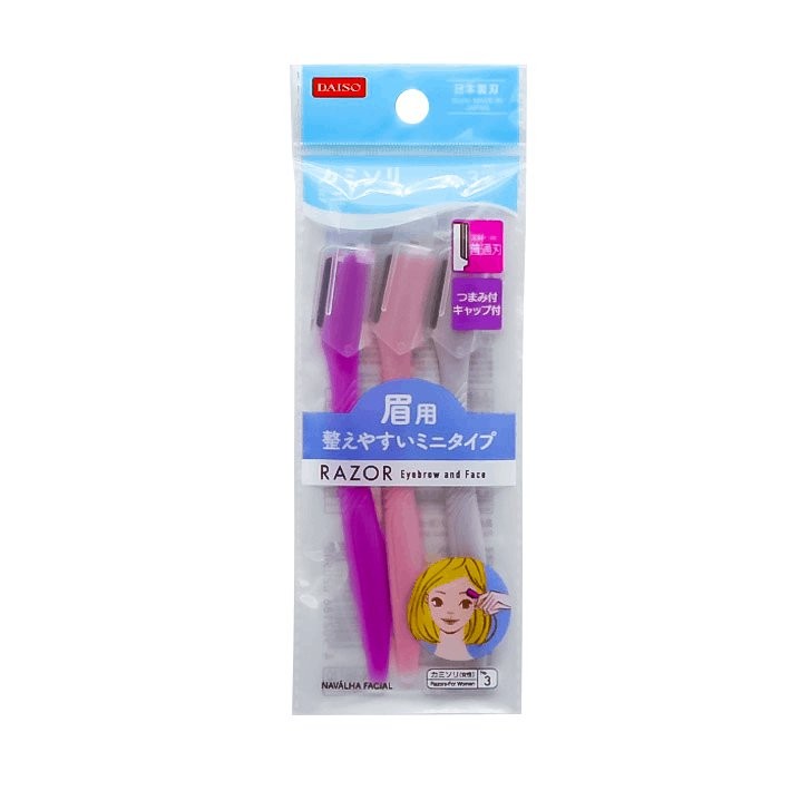 Daiso Razor Eyebrow and Face 3 Pcs