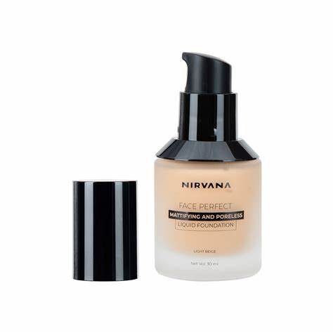 Nirvana Color Face Perfect (Matte & Por) Liquid Foundation-Light Beige 30ml
