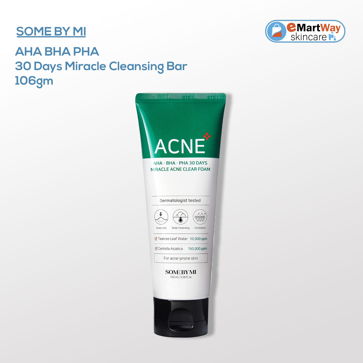 SOME BY MI AHA BHA PHA 30 Days Miracle Acne Clear Foam100ml