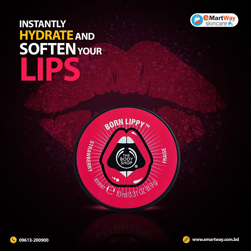 The Body Shop Born Lippy Raspberry Lip Balm 10ml