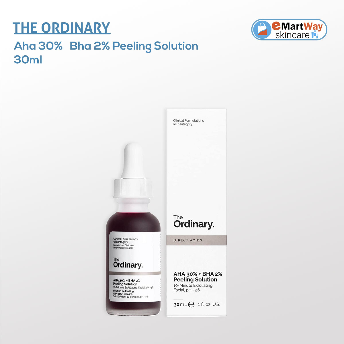 The Ordinary Aha 30% + Bha 2% Peeling Solution 30ml