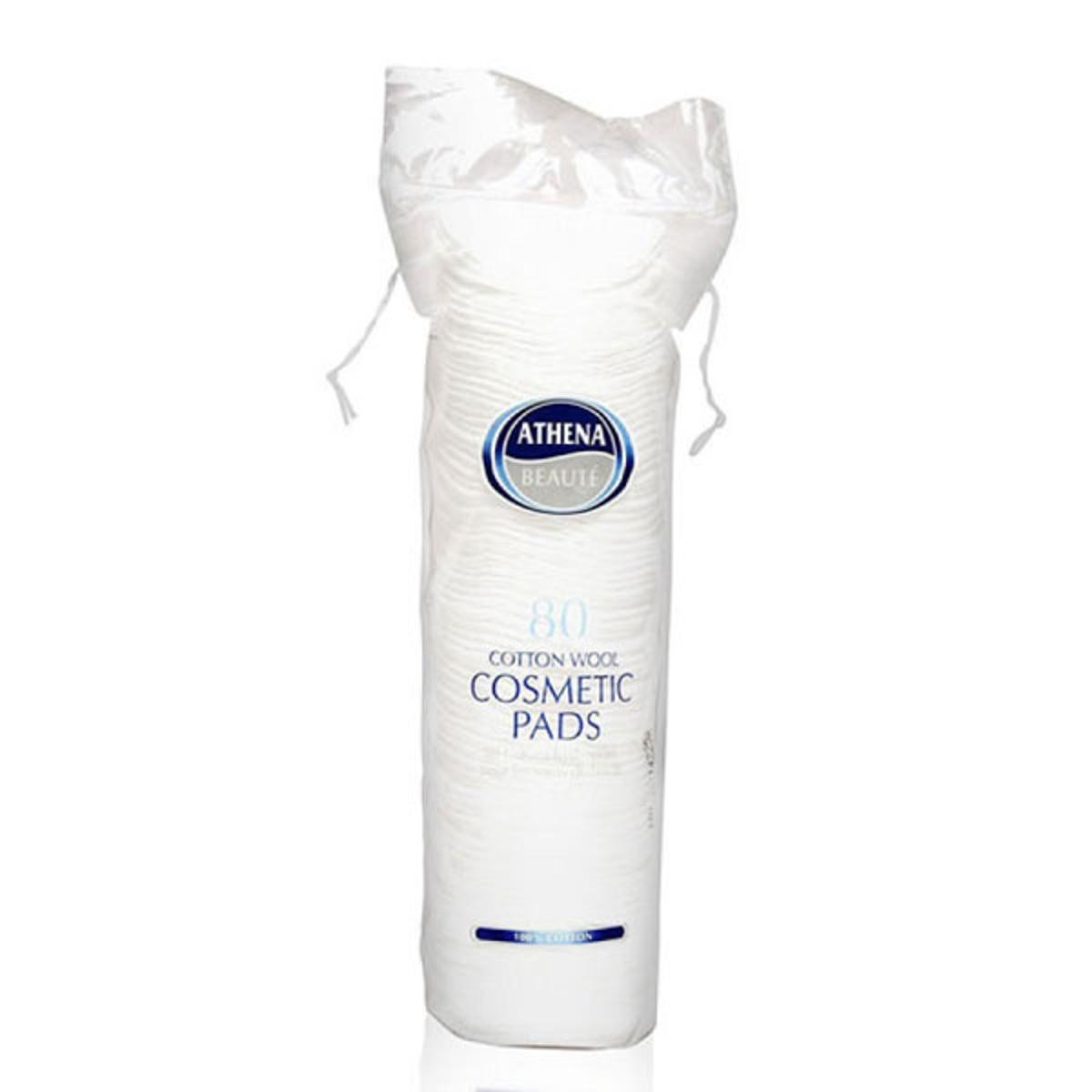 Athena Cotton Wool Cosmetic Pads 80Pcs