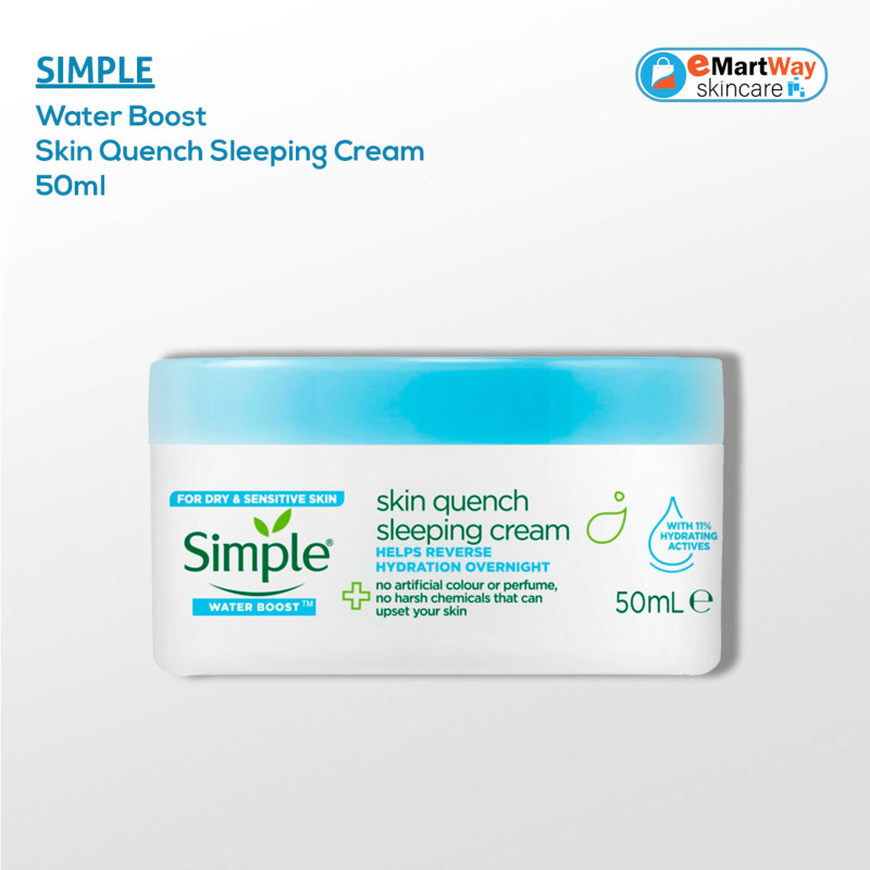 Simple Water Boost Skin Quench Sleeping Cream 50ml