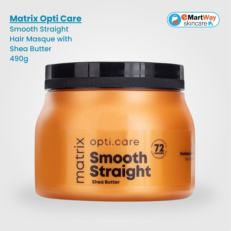 Matrix Opti Care Smooth Straight Hair Masque with Shea Butter 490g