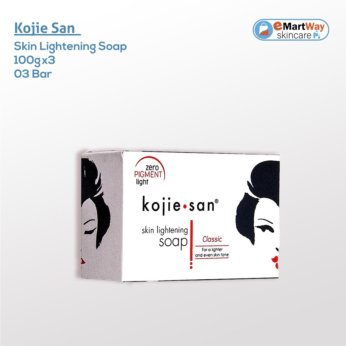 Kojie San Facial Beauty Soap 3 Bars Per Pack (100X3g)
