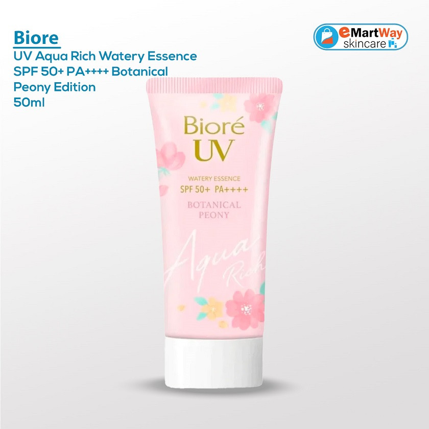 Biore UV Aqua Rich Watery Essence SPF 50+ PA++++ Botanical Peony Edition