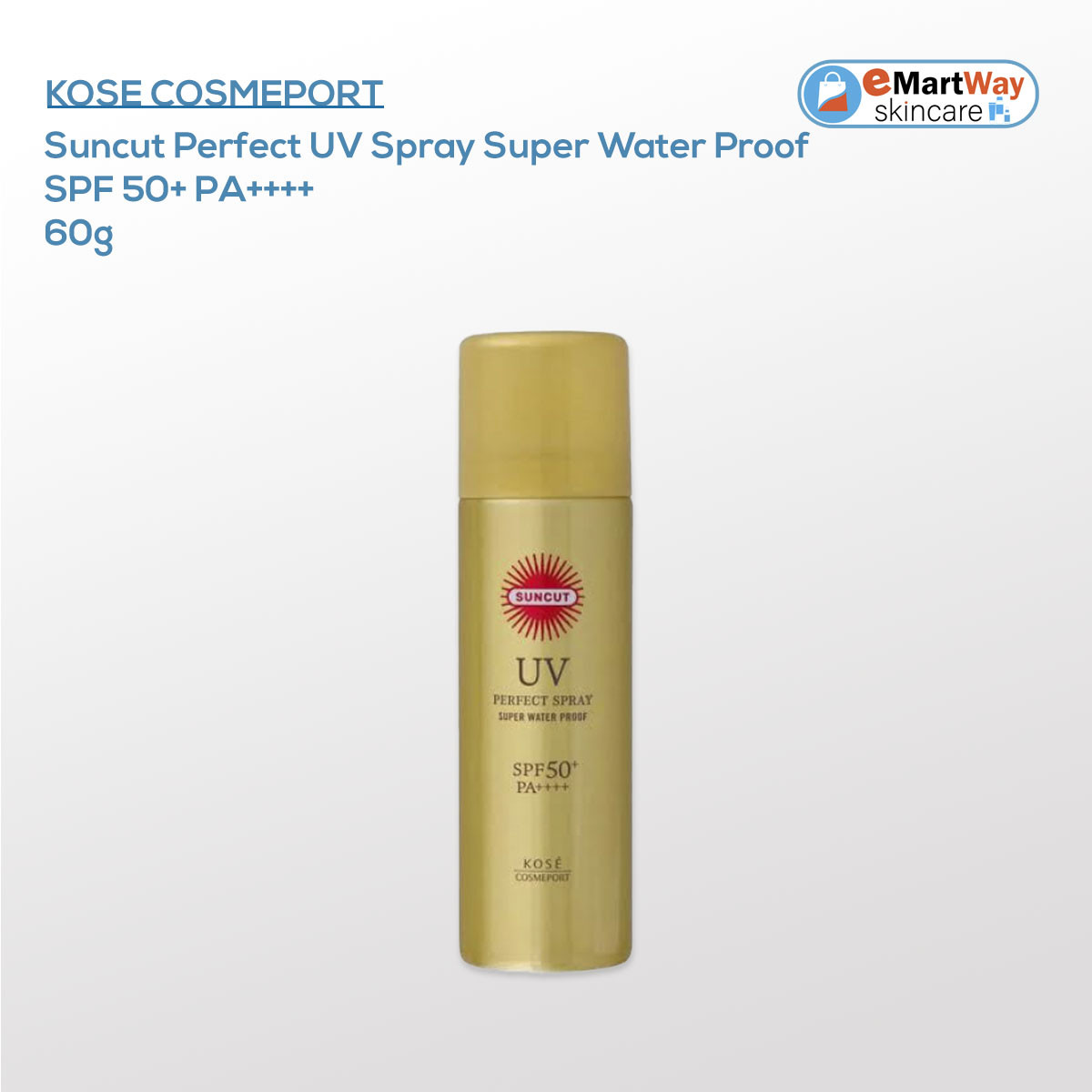 KOSE COSMEPORT Suncut Perfect UV Spray Super Water Proof 60g