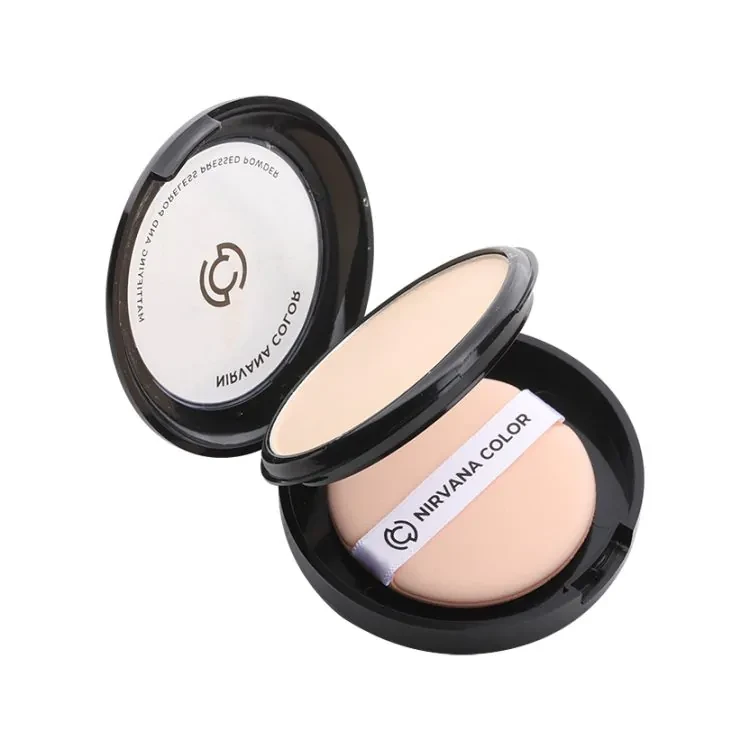 Nirvana Color Mattifying And Proless Pressed Powder (Light Natural)
