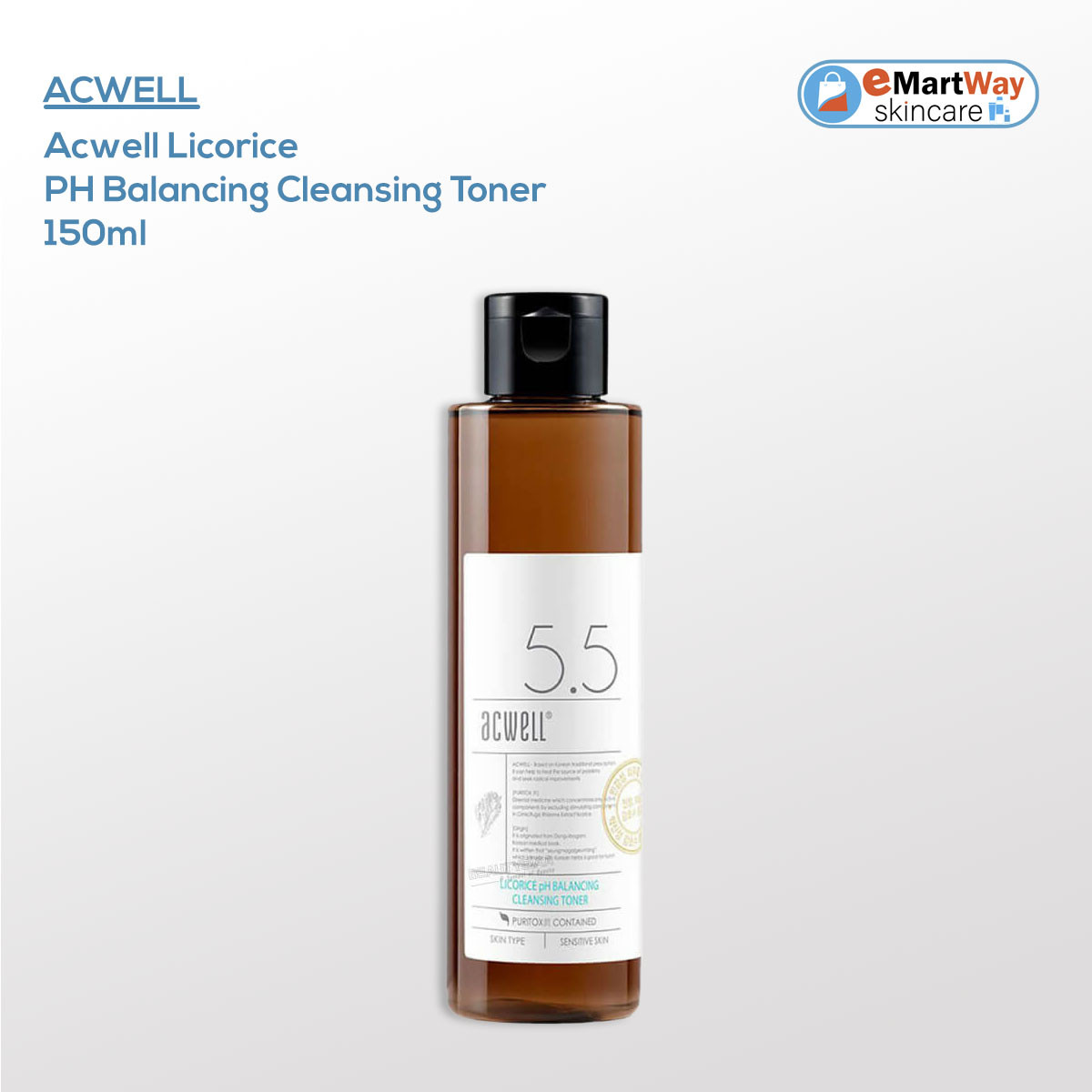 Acwell Licorice PH Balancing Cleansing Toner 150ml